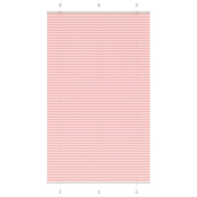 vidaXL - Plissé - rolgordijn - 115x200cm - stofbreedte - 114,4cm - polyester - roze