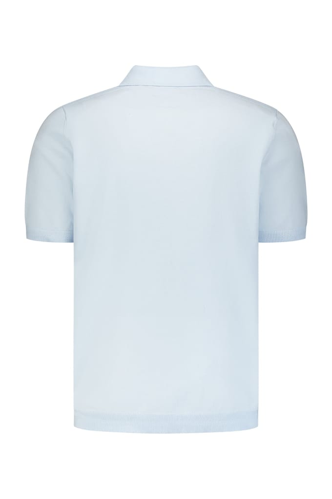 No Excess Pullover Short Sleeve Polo Button Sky Größe: XL | Poloshirts Outlet | Herren