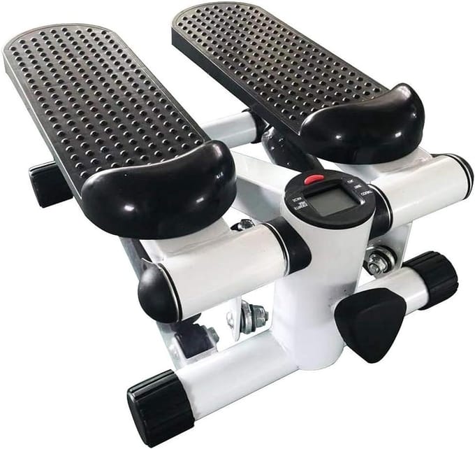 Mini Stepper - Thuis Trainer - Lichaam Trainen - Met Oefenbanden - 100 kg - Zwart