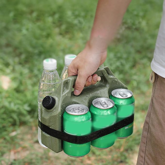 Outdoor IcePack Herbruikbare Draagbare Vriezer Drank Behoud Versheid Koeler Camping Picknick Groot kaki