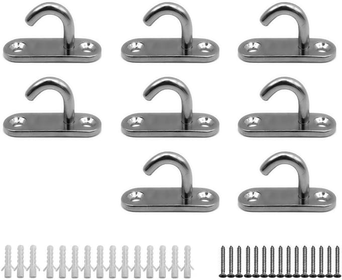 Pad Oogplaat Nieten Ring Haak - Roestvrij Staal - Heavy Duty - Schommel Hangmat - Boot Rigging