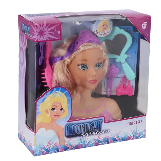 Moonlight kapkop zeemeermin prinses 18 cm met accessoires speelgoed.