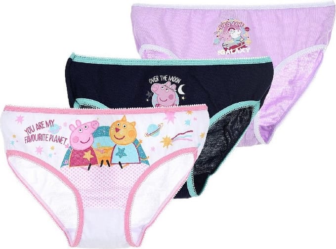 Peppa Pig Onderbroeken - Ondergoed - Set 3 Stuks - 100% Katoen - 6/8 jaar