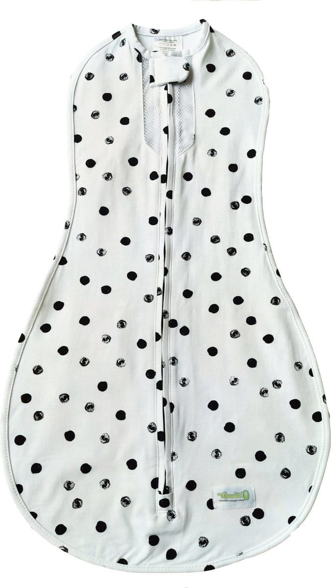 Woombie Air - inbakerzak - Wit Polka Dots 3-6 maanden