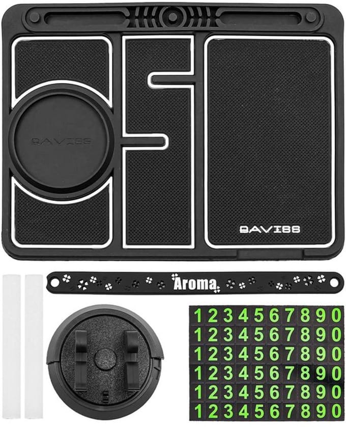 Allecto - Dashboardmat Antislip - Telefoonhouder - Lichtgevend model