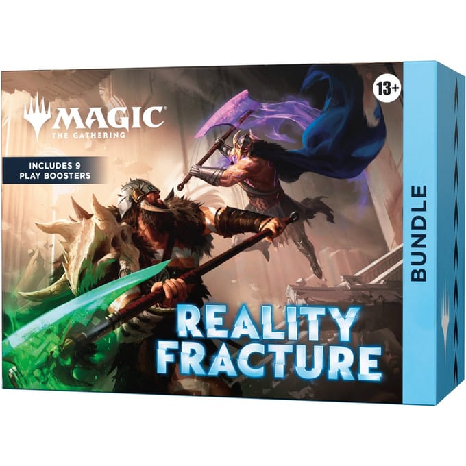 Magic: The Gathering Reality Fracture Bundle | Includes 9 Play Boosters, 30 Lands, 1 Foil Alt-Art Promo Card + Exclusive Accessories