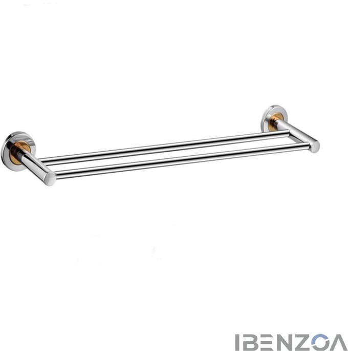 Handdoekhouder - Dubbel - Wandmontage - Aluminium