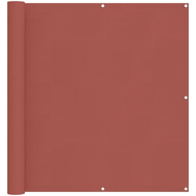 vidaXL - Balkonscherm - Terracotta - 110 - x - 700 - cm - Oxford - Stof