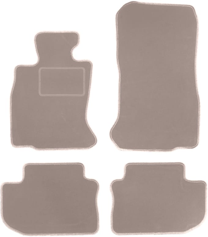Beige velours vloermatten voor: BMW 6 F06 Gran Coupé (2012-2019)
