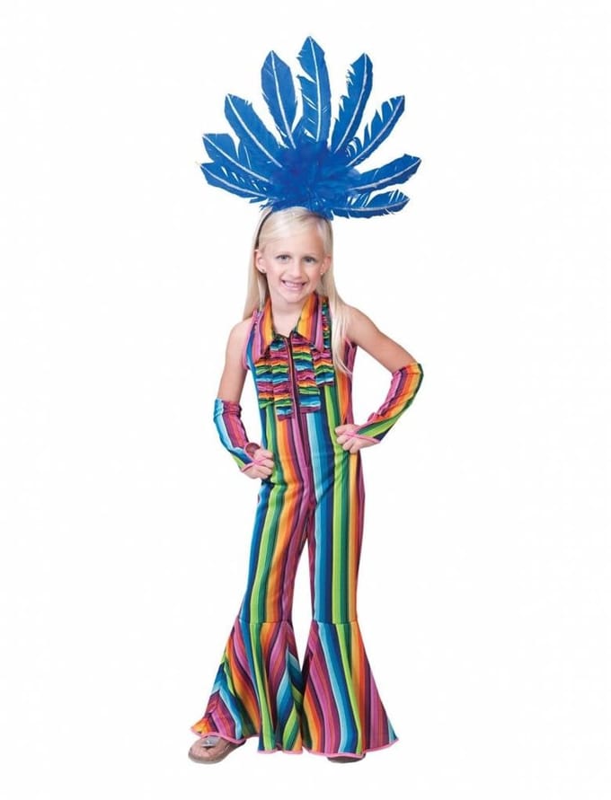 Hippie Jumpsuit Meisje Kostuum - Maat 164