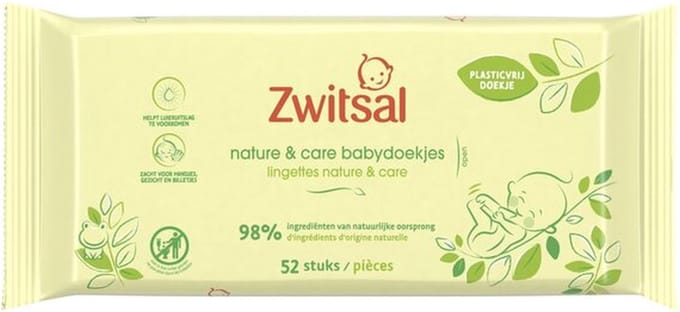 Zwitsal Nature & Care Babydoekjes 52 stuks