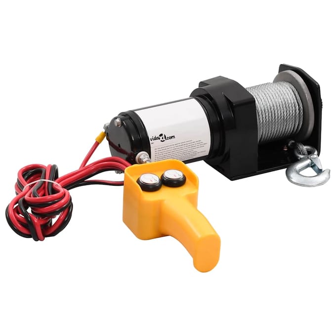 vidaXL - Elektrische - lier - 12V - 907 - kg - met - afstandsbediening