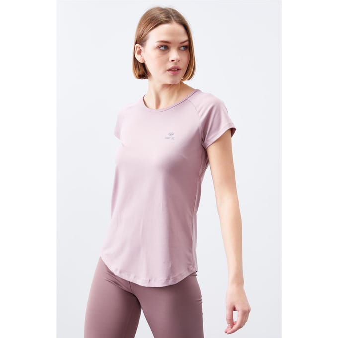 Dames T-shirt met Korte Mouwen en Ronde Hals
