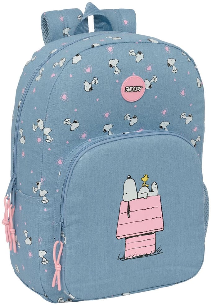 Schoolrugzak Snoopy Denim 30 x 46 x 14 cm