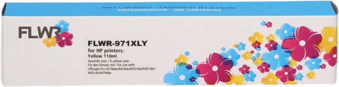 FLWR - Inktcartridge / 971XL / Geel - Geschikt voor HP