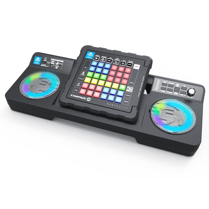 iDance Draadloze PARTYMIX met discobelichting + karaokemicrofoon + stemvervormer + beatmaker Radio's, speakers en muziekspelers