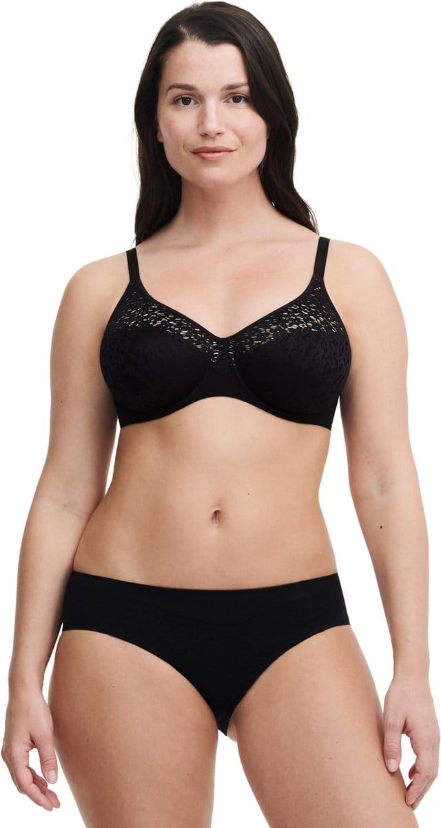 Chantelle - Norah - Beugel BH - Bedekkend - Soft Feel - ZWART