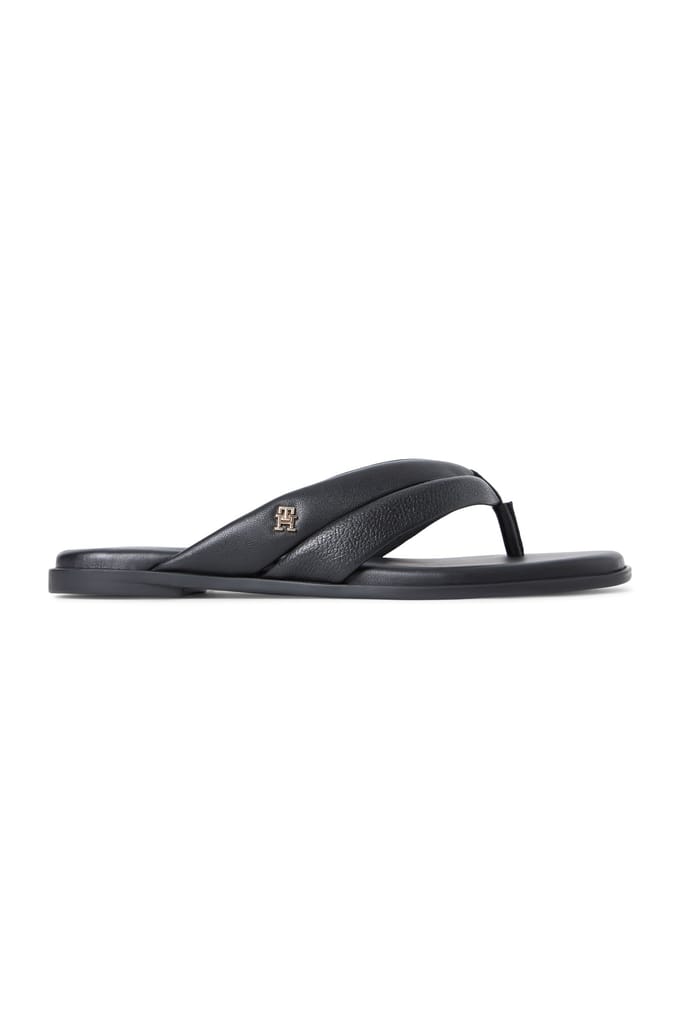 Tommy Hilfiger Elevated Toe Post Flat Sandals Black Größe: 38 | Sandalen Outlet | Damen | Schwarz