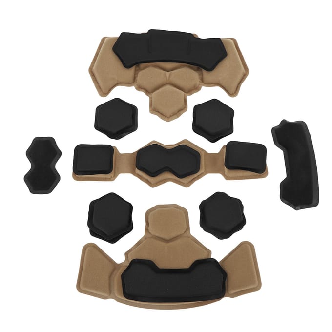 Helm Padding Kit Memory Foam Pad Beschermmat Universele Motorfiets Fiets Fiets Kussens brown