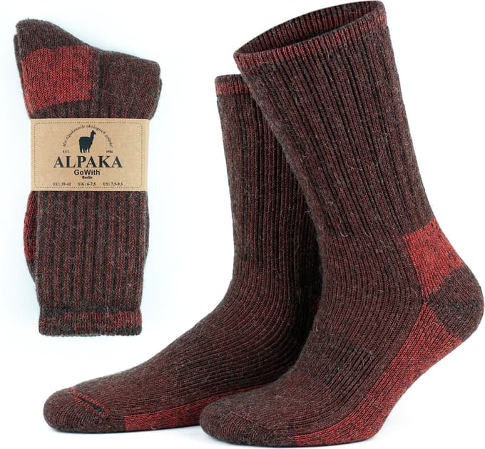 GoWith Diabetes Alpaca Wollen Sokken-2 paar-Thermosokken-Maat 35-38