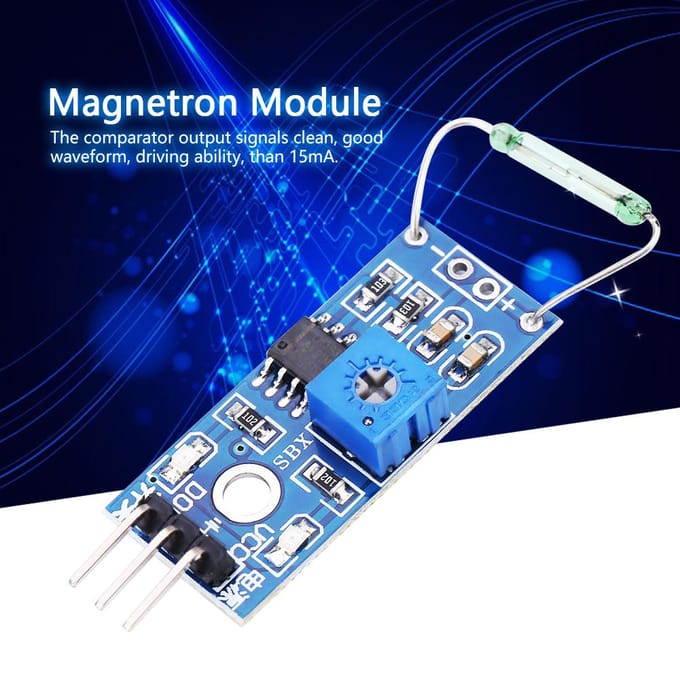 Kit de bricolage de 4 modules de commutateur magnétique à capteur Reed normalement ouvert