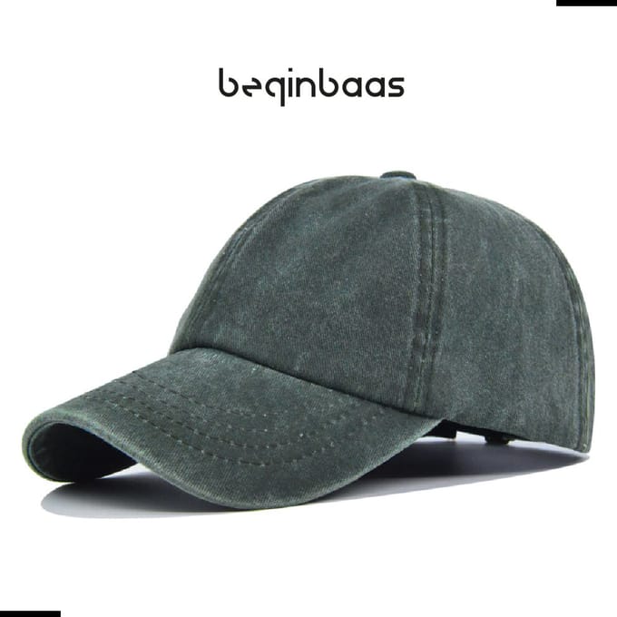 Legend Cap Basic Kids - beginbaas - Skinny Dye - Army Green - Groene Pet
