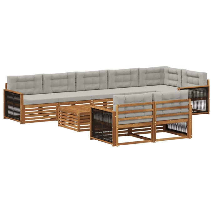 vidaXL - Buiten - bank - set - 9 - st