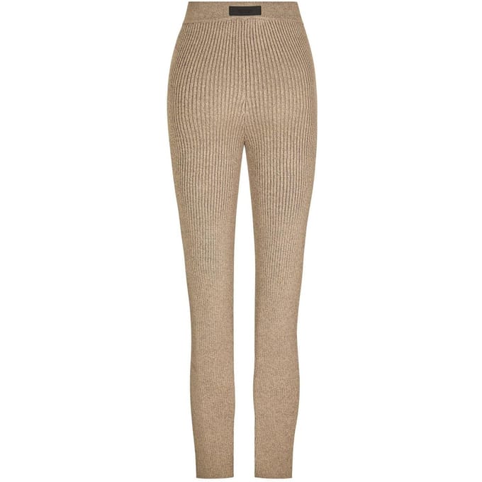 Essentials Dames/Dames Geribde Legging (Heide Grijs)