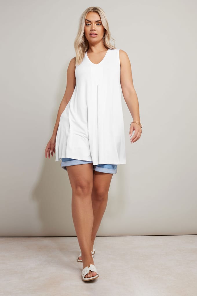 Yours Swinghemd Met Plooi In Witsize 42