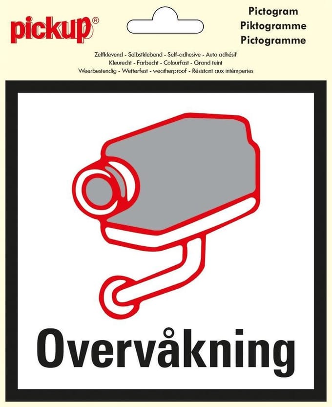 Pickup Pictogram 15x15 cm - OVERVÅKNING