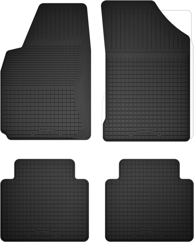 Wielganizator BasicProtect - Universele Automatten - 4 Stuks - Antislip - Weerbestendig