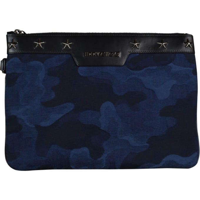 Jimmy Choo Derek clutch blauw