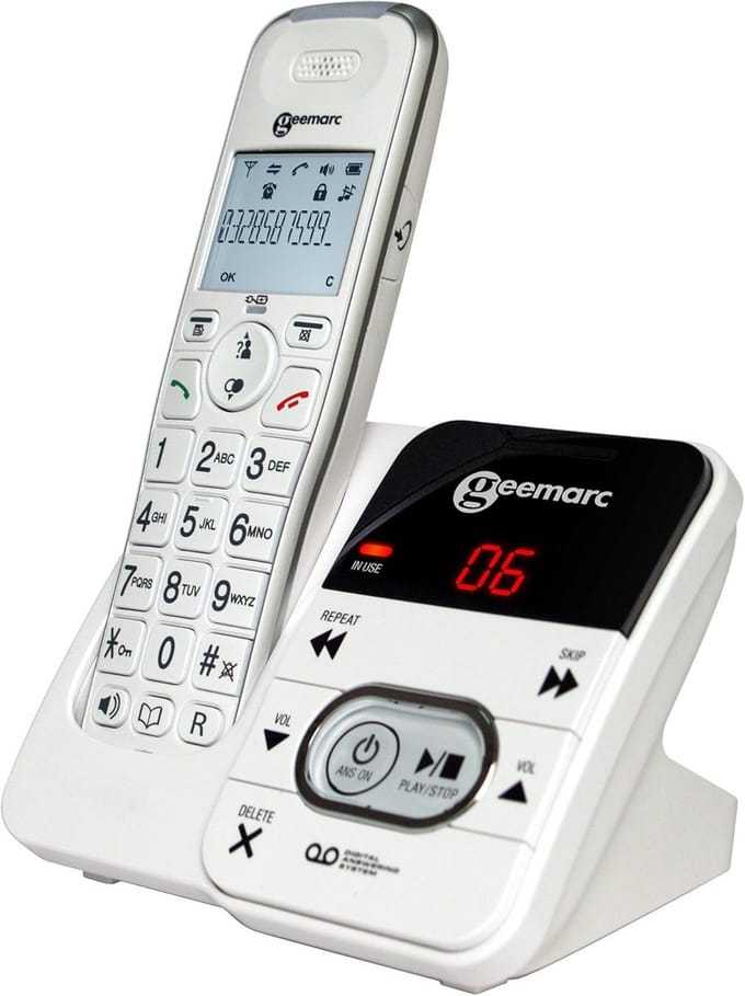Draadloze Telefoon met Extra Hard Geluid en Antwoordapparaat