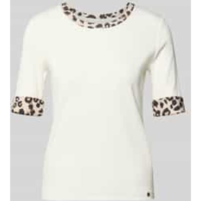 regular fit T-shirt met dierenprint