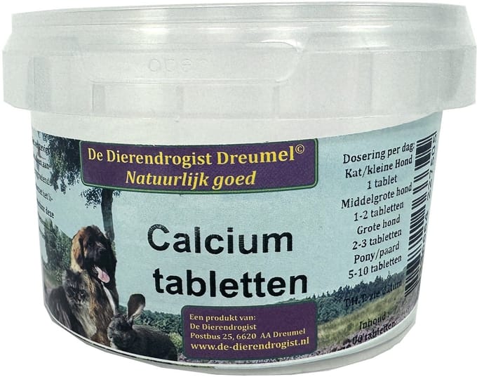 Dierendrogist Calcium Tabletten - 100 stuks