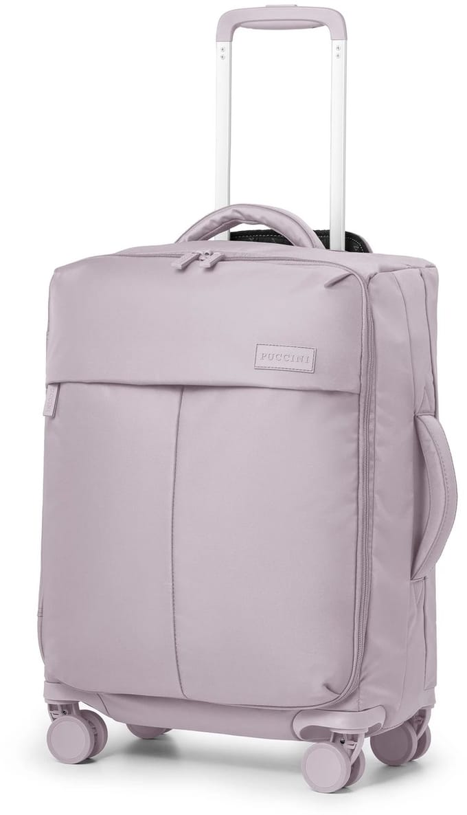 Puccini Barbados Cabinekoffer - Zacht Nylon, 4 Wielen, Roze