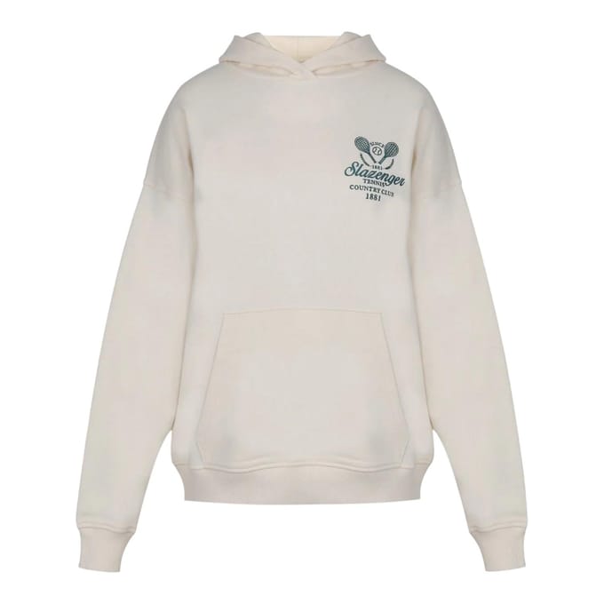 Slazenger Dames/Dames Logo Drop Shoulder Hoodie (Wit)