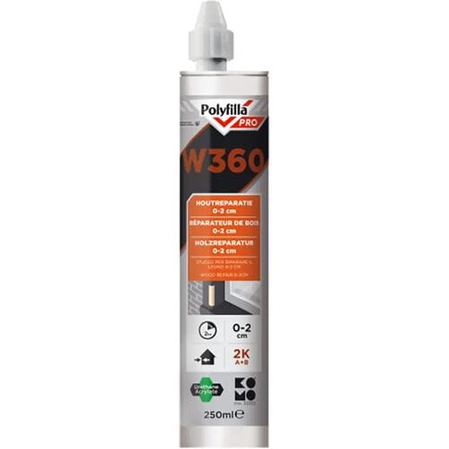 Polyfilla Pro W360 2K Houtreparatiepasta - 250 ml