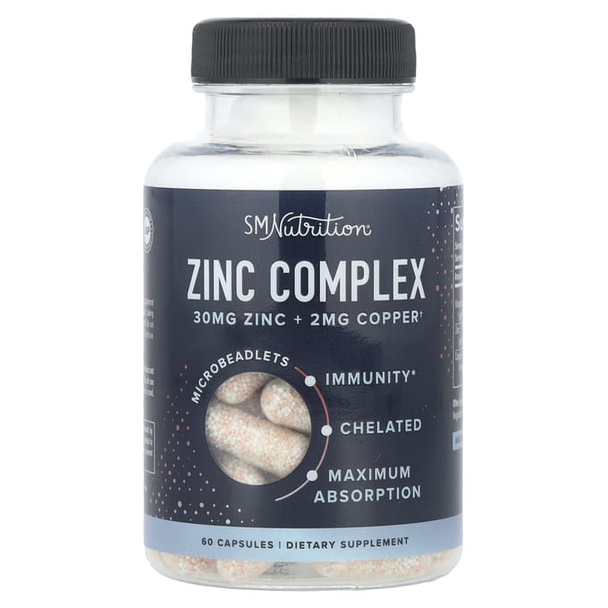SMNutrition, Zink Complex, 60 Capsules