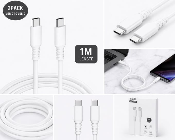 2 pack usb-c to usb-c