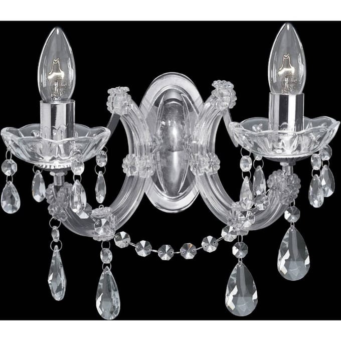 Searchlight MARIE THERESE - klassieke wandlamp, chroom
