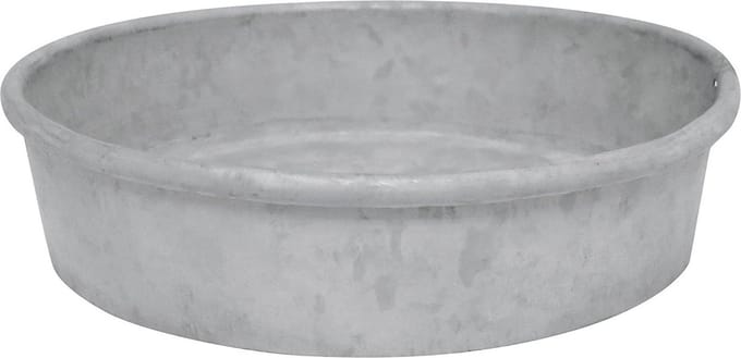 Oud zink schotel voor 12 cm pot