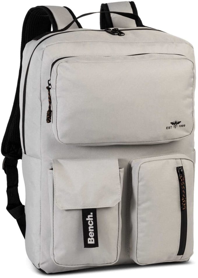 Bench. laptop rugzak rugzak met laptopvak Utility Backpack Light Grey Lichtgrijs