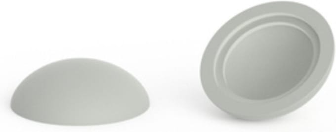 10 stuks - Afdekkapjes voor schroeven - Mat - 14,5mm - Lichtgrijs - RAL 7035
