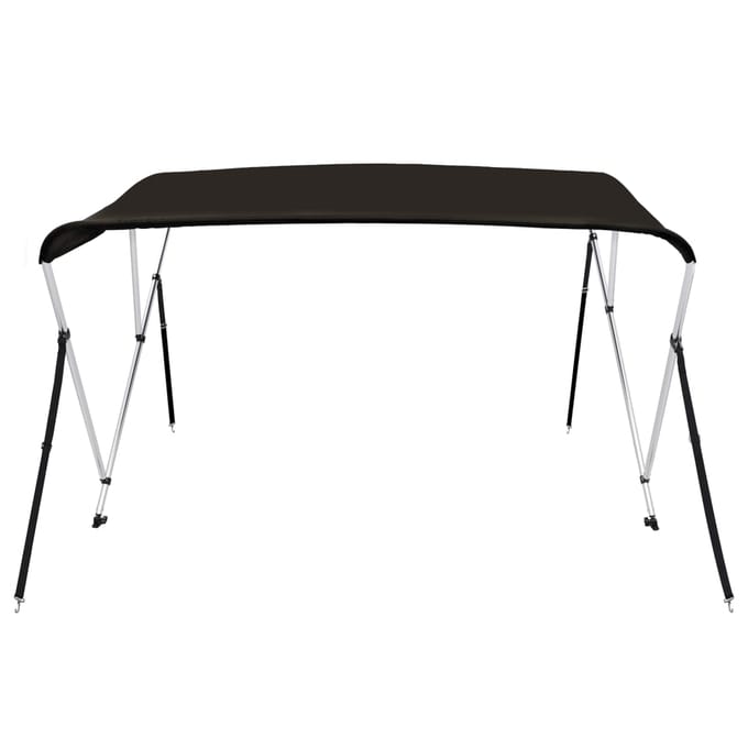 vidaXL - Biminitop - 3 - bogen - 183x196x137 - cm - zwart