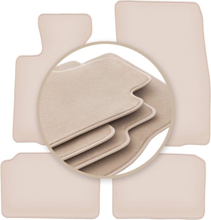 PREMIUM beige vloermatten voor: Mini Countryman R60 hatchback 2010-2017