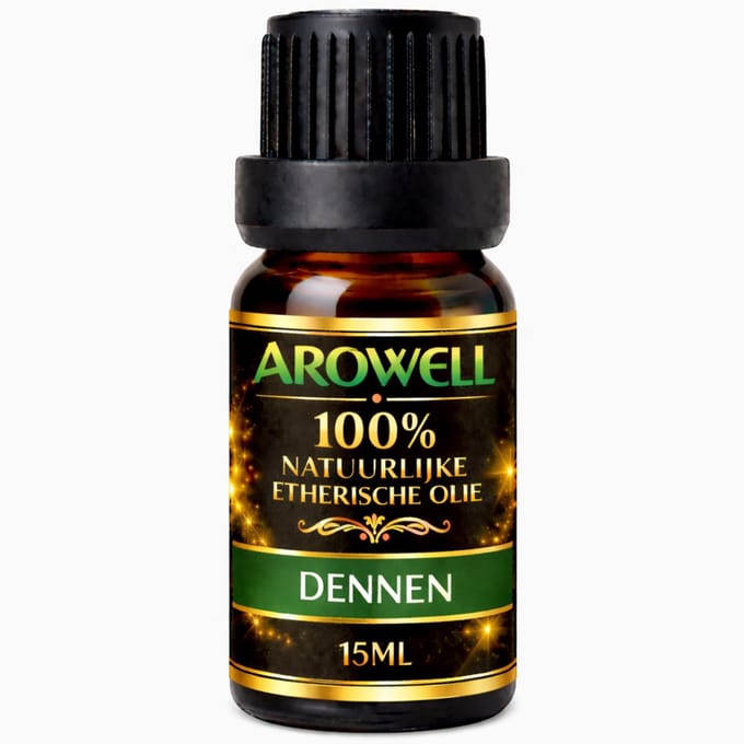 Arowell – Etherische Olie – Dennen – 15 ml – 100% Pure Etherische Olie – Voor Aroma Diffuser, Geurbrander, Sauna, Aromatherapie & Massage