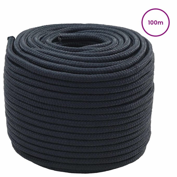 vidaXL - Boottouw - 5 - mm - 100 - m - Koninklijk - Blauw - Polyester