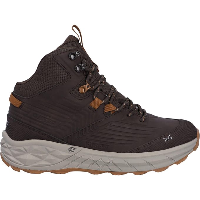 Hi-Tec Fuse Trek Mid Heren Wandelschoenen Van Polyester In Chocoladebruin/Timber Wolf
