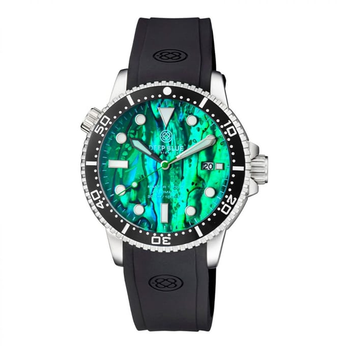Deep Blue Master 1000 II MSTR442GRNABLN Heren Horloge 44MM 30 ATM